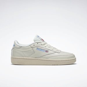 Adidasy Damskie Reebok Club C 85 Vintage Białe/Niebieskie/Czerwone PL 48AFZHM